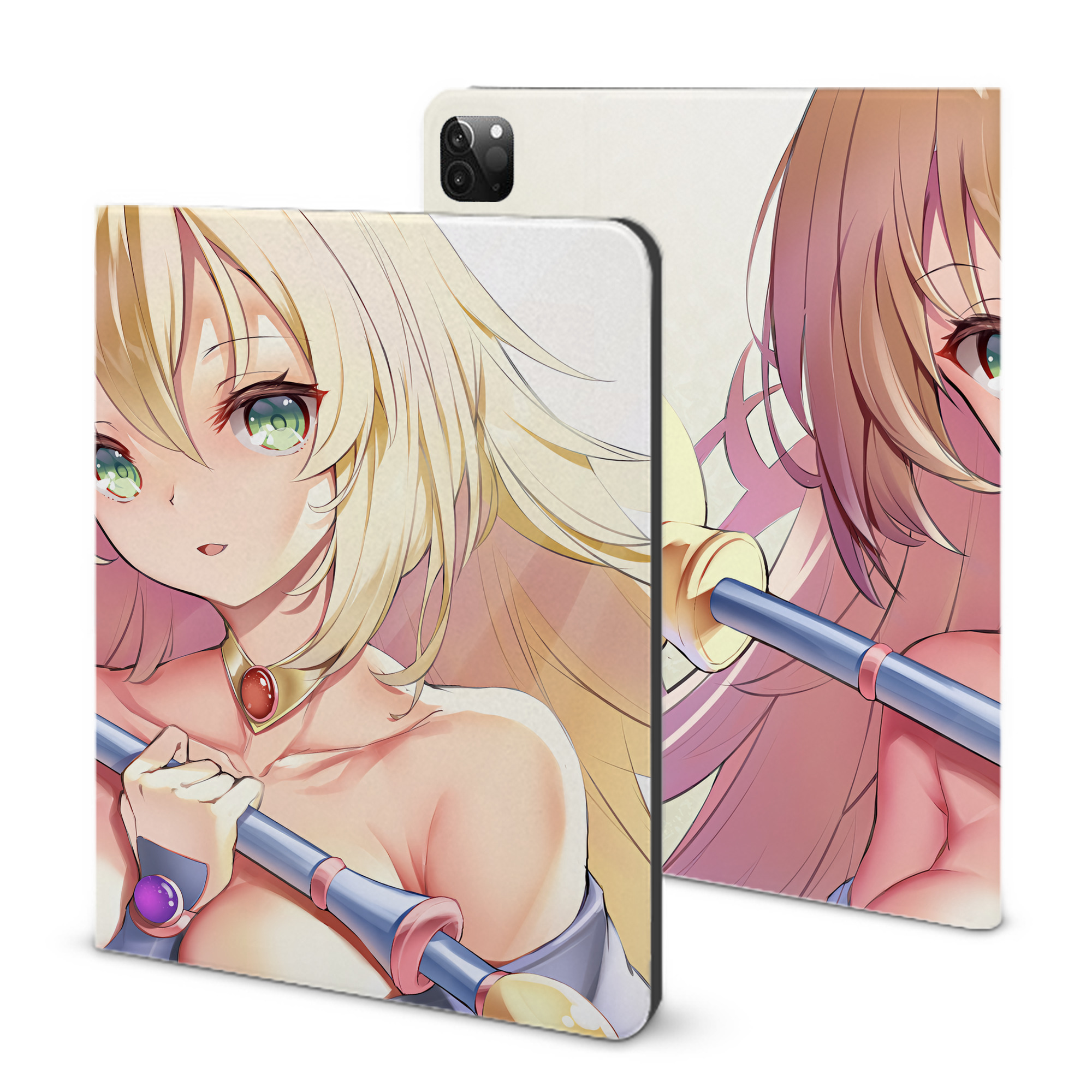 （画像用） 遊☆戯☆王 Yu-Gi-Oh! IPadケース ペンホルダー付き ブックスタイルデザイン